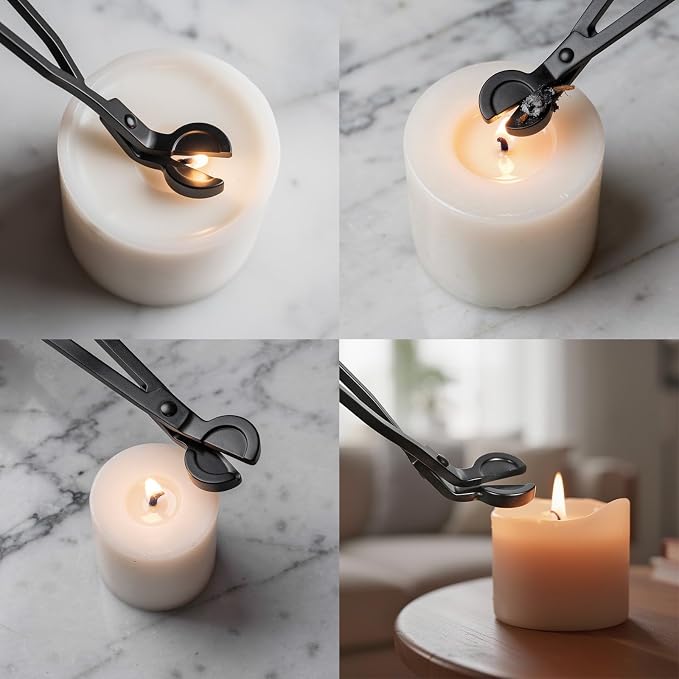 Candle Snuffer, Candle Snuffers Wick Snuffer Candle Accessory (Black)