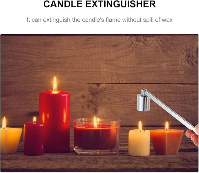 IMIKEYA 1pc Stainless Steel Candle Snuffer Elegant Tool for Safely Extinguishing Candles Accessory and Convenient Design for
