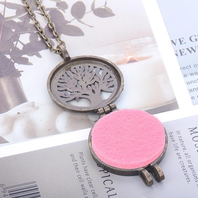GLEAVI Mini Diffuser Refill Pads：100pcs Cotton Absorbing Pads Circle Replacement Pads for Diffuser Necklace Vent Clip