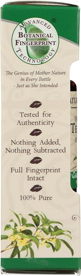 Nature’s Answer USDA Organic Tea Tree Essential Oil, 100% Pure | Natural Aromatherapy Oil for Diffuser/Humidifier, Steam Distilled 0.5 fl oz. (15ml) | Made in USA
