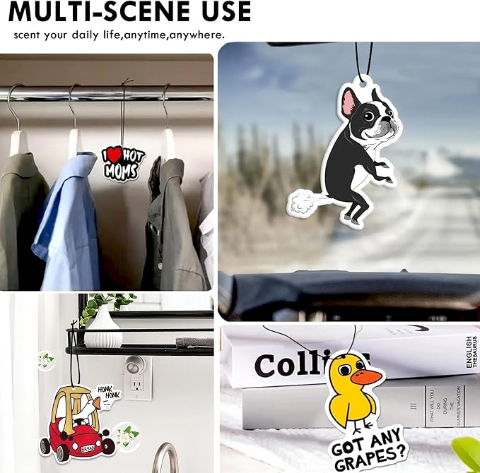 1PCS Car Air Fresheners,Banana Car Air Fresheners for Cute Mirror Freshener Mirror Scented Hanging Cute Car Accessories Decor Interior Home,Banana Gifts for Women Men Friends Wife