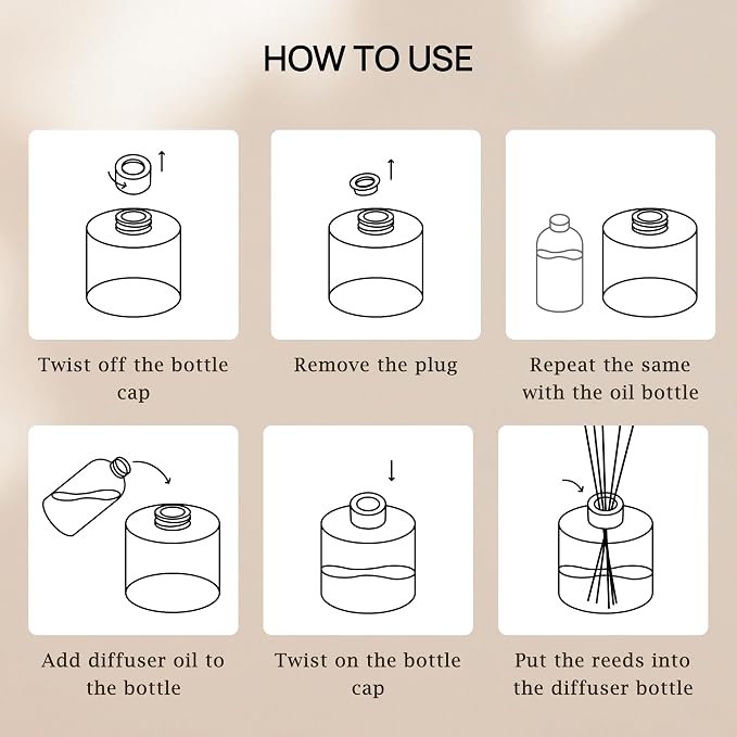 VINEVIDA Prime Reed Diffuser for Home & Bathroom | Long-Lasting Scent Sticks Set | Oil Stick Diffuser | Bathroom Scent - Room Fragrance No. 3100 - Inspired by: Tobacco and Vanilla
