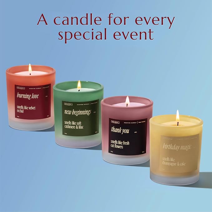 Benevolence LA Birthday Magic Scented Candles | 10 oz, 40-50 Hour Burn | Gifts for Women | Celebration Candle for Best Friend, Mom | Unique Womens Birthday Gift - Smells Like Champagne & Cake