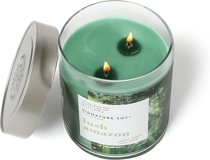 Signature Soy Lidded Lush Amazon Scented Candle
