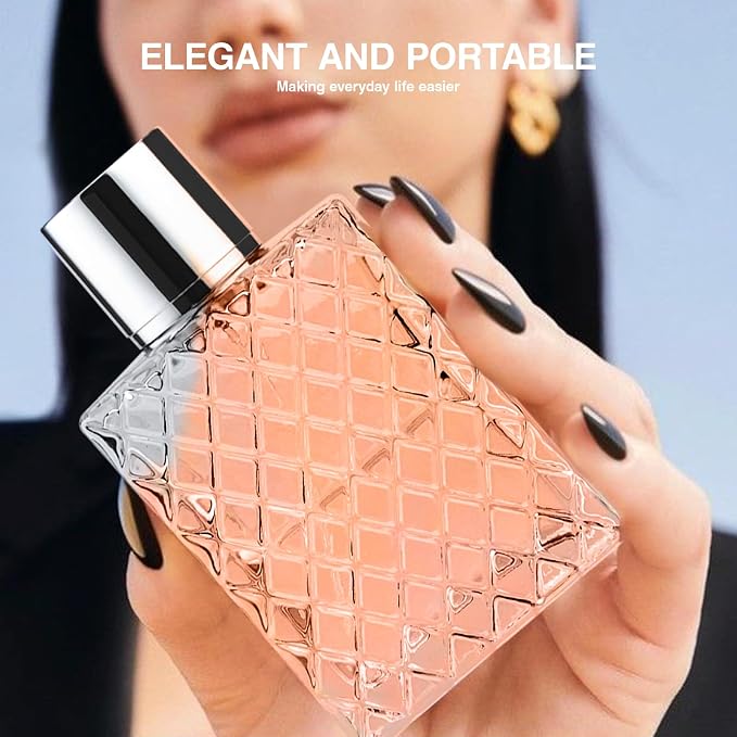 Glass Perfume Bottles Empty Refillable, 50ml /1.7oz Atomizer Sprayer for Perfume, Cologne Bottles Empty with Perfume Dispenser