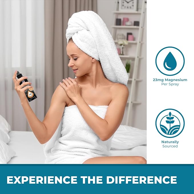 Aromasong Magnesium Spray Grapefruit- Extra Strength (23mg in Each Spritz) 8 Oz - Natural and Pure Magnesium Oil Spray - Made in The USA - for Leg Discomfort and Promotes a Calm Sleep