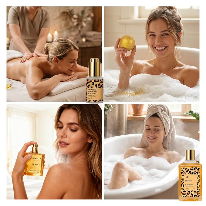 Gifts for Women, Gifts Basket for Women, 32 Pcs Honey & Almond Bath & Body Gift Basket, Hydrating Face Skin Care Gift Set, Self-Care Home Spa Basket Gift Set, Birthday, Christmas, Anniversary