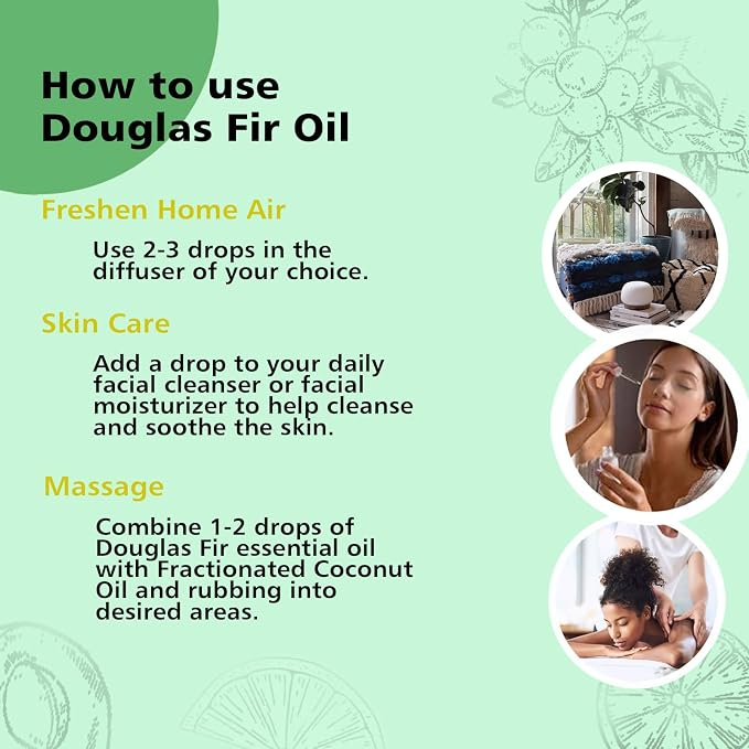GM Gumili Douglas Fir Essential Oil, Scent Oil for Home Crafts, Household, Holiday - 30ml/1 fl oz