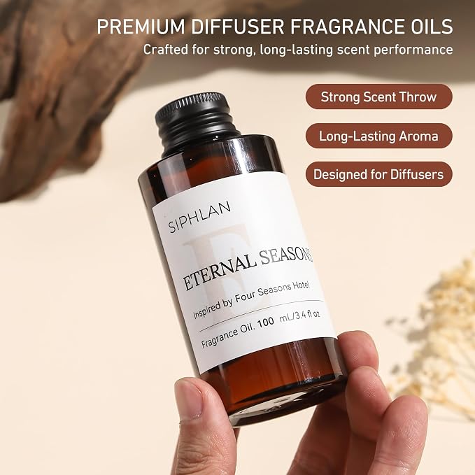 Eternal Seasons Hotel Collection Diffuser Oil – 100mL Luxury Aromatherapy Essential Oil for Diffusers & Waterless Diffusers – Premium Fragrance for Home & Office