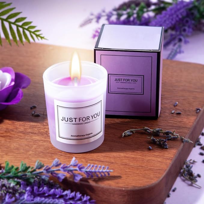 YFONG Birthday and Get Well Gifts for Women - Relaxing Care Package With 20 oz Tumbler, Thinking of You Purple Relaxing Gift Set, Unique Self Care Gift Basket for Mom, Wife, Friends - Lavender