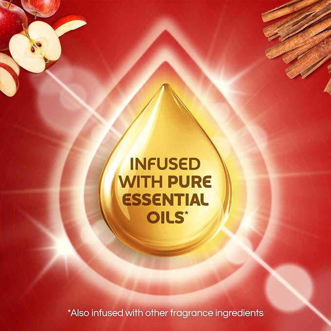 Air Wick Plug-In Scented Oil Refills, 10 Count, Apple Cinnamon Medley (Fall), Air Freshener, Essential Oils, Eco Friendly