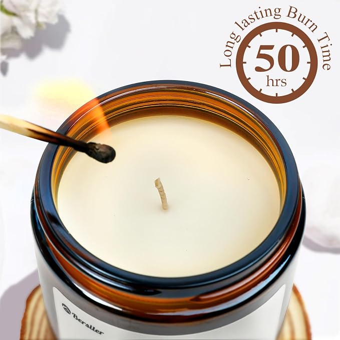 Aromatherapy Candles, Scented Candles, 7OZ Lavender Eucalyptus Candles Stress Relief and Relax for Home & Bedroom Gift for Women Birthday Christmas, Soy Wax Candle