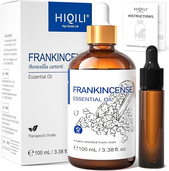 HIQILI 100ML Frankincense Essential Oil, for Massage - 3.38 Fl Oz