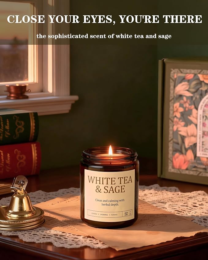 4 Pack Scented Candles for Women: 28oz Natural Soy Candles for Home Scented, Up to 200H Burning, Aromatherapy Candle Set, Jar Candle Gift Set for Bath Meditation, Birthday Valentine's Day Gifts