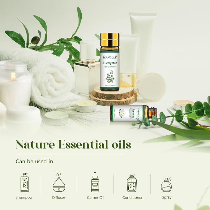 Essential Oils Set - 24 Pcs Essential Oil Kit for Diffuser, Aromatherapy, Massage, Skin Care, Soap & Candle Making - Premium Aromatherapy Diffuser Oils Set