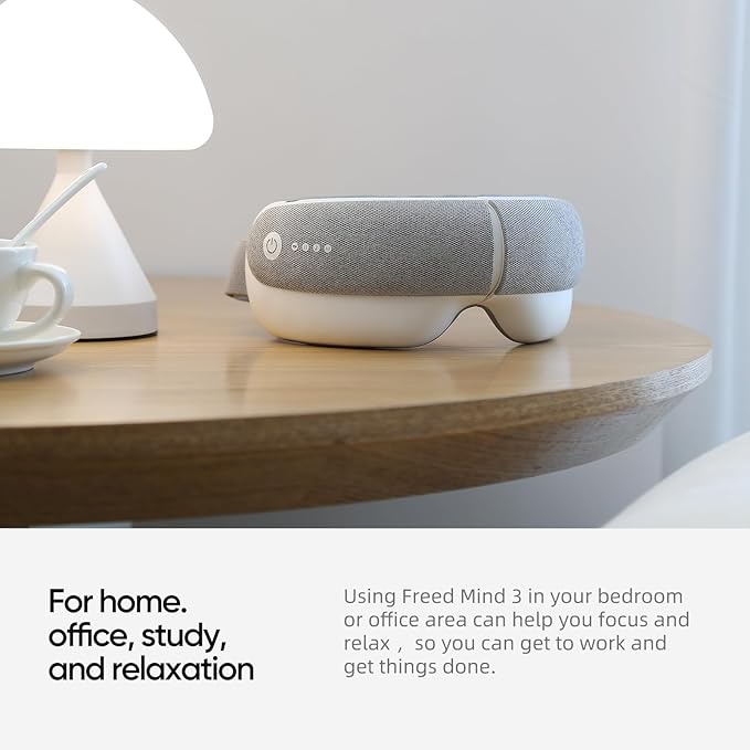 Eye Massager & Bluetooth Heat Sleep mask,Parents Gift Sets |With storage bag & greeting card | Migraine Relief,Relaxation,Bedtime Stress Relief | White Noise,3D airbag kneading| Smart Head Massager