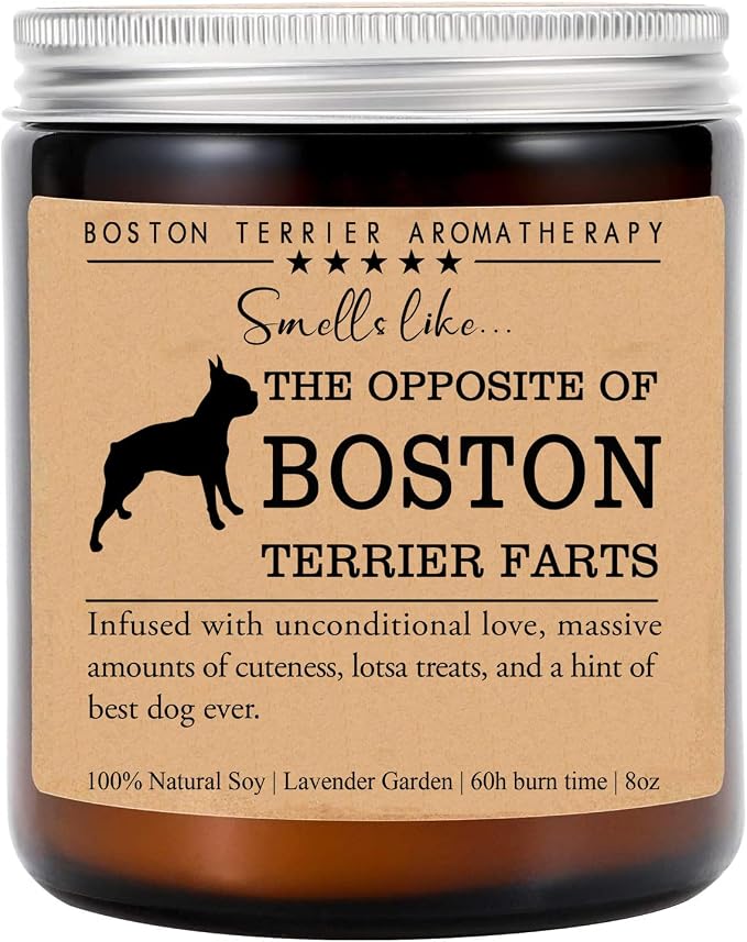 Boston Terrier Candle, Boston Terrier Funny Dog Gift, Boston Terrier Mom, Boston Terrier Dog Candle, Birthday Gift, Boston Terrier Owner Gift, Dog Lovers Gift, Boston Terrier Parents Day Gift