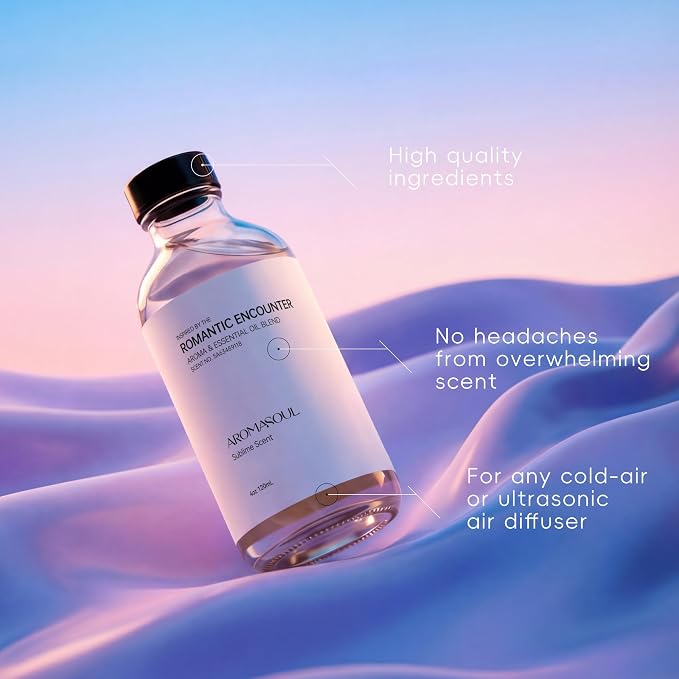 Hotel Diffuser Oil Romantic Encounter Scent - Premium Fragrance Oil for Ultrasonic and Waterless Diffuser - 120 mL, 4 fl oz