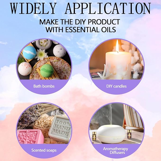 Essential Oils Set - Top 15 Scents for Diffuser, Humidifier, Skin Care, Aromatherapy, Massage, Candle & Soap Making - Fragrance Gift Set (5ml)