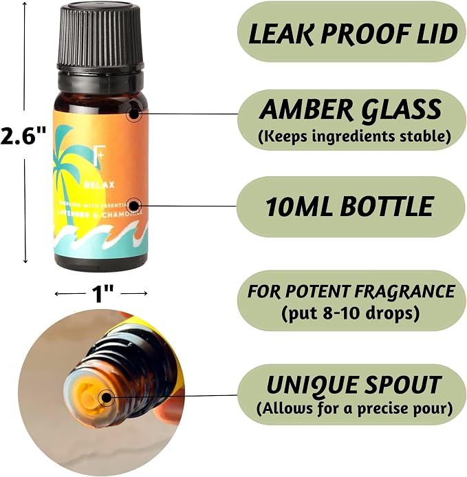 Folkulture Essential Oils Set for Diffuser | Set of 6 Everyday Aromatherapy Oils | Palo Santo, Lavender, Sandalwood, Citrus & Balanced Blend Oils | AM to PM Home Fragrance Oils & Wellness Gift Set