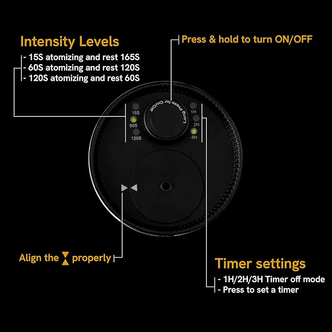 BlueHills Waterless Essential Oil Diffuser, Cordless USB Rechargeable Aromatherapy Diffuser for Home Car Office Hotel Travel – J07 Silver Gray