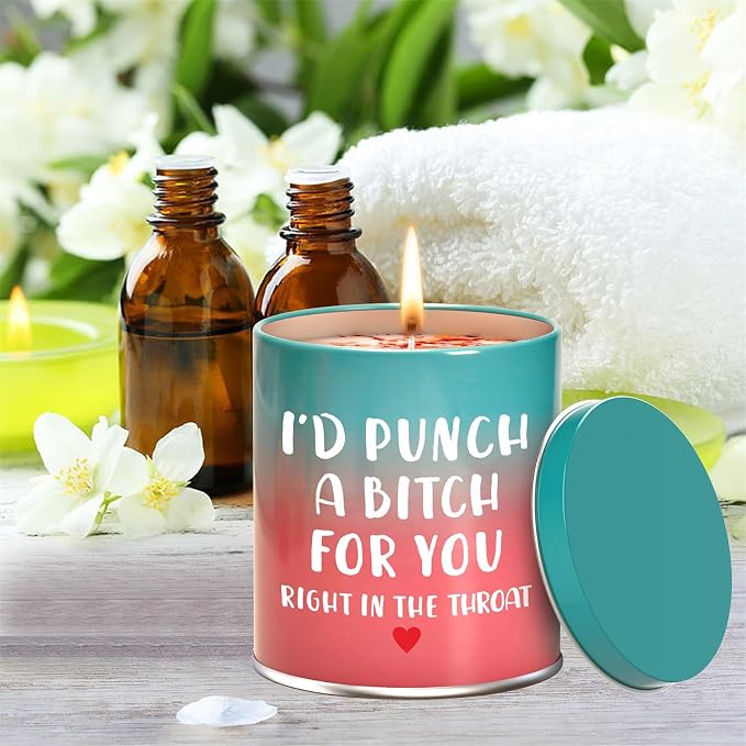 Hocis Scented Candle Gifts for Mom, Women, Sisters, Girlfriend, Christmas, Birthday, Valentine's Day, Funny Gifts, Modern Floral Gardenia Scent