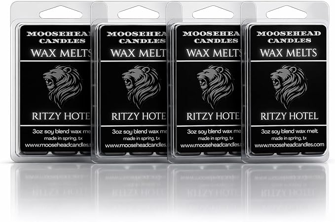 Luxury Hotel Collection Wax Melts – Ritzy Hotel – 4 Pack | Premium Soy Blend | Clean, Sophisticated Hotel-Inspired Scent | Made in Texas