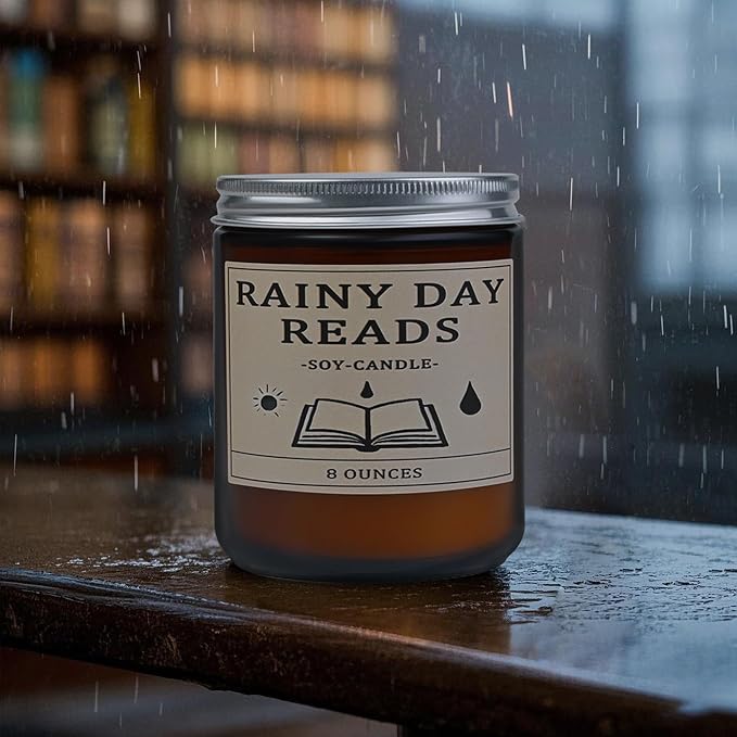 Book Lover Candle,Book Lovers Gift Ideas, Candle for Women, Reading Gifts, Birthday Gifts, Holiday, Scented Candles for Men, Women, Librarian 8oz
