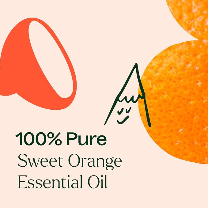 Plant Therapy Sweet Orange Essential Oil, 30 mL (1 oz), 100% Pure and Undiluted, Great for Diffusers and DIY Skin Care