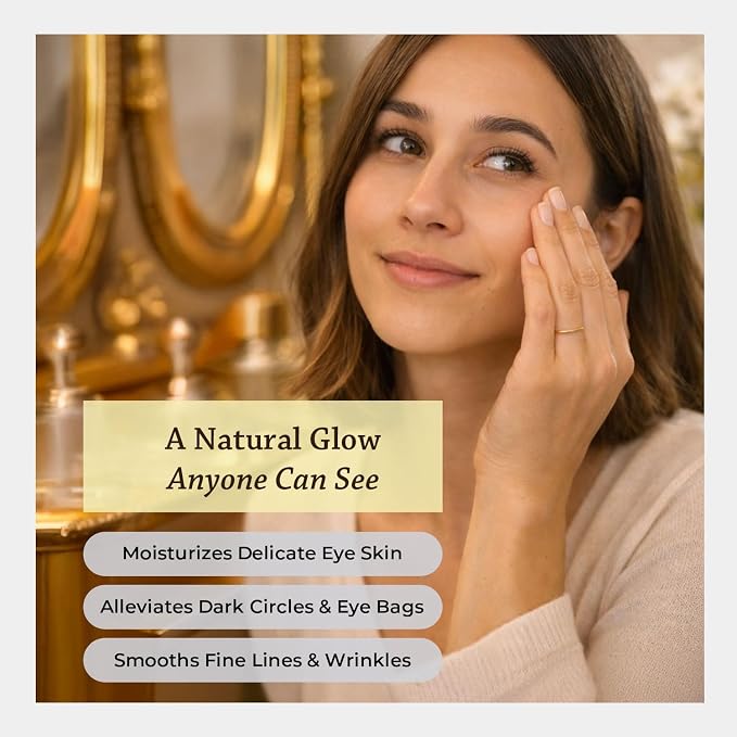 Silk Road Organic Castor Oil & Frankincense Essential Oil Under Eye Roll On for Bags, Dark Circles, Crows Feet, Fine Lines & Wrinkles | USDA Certified Aromatherapy for Delicate Eye Skin, 10ml Roller