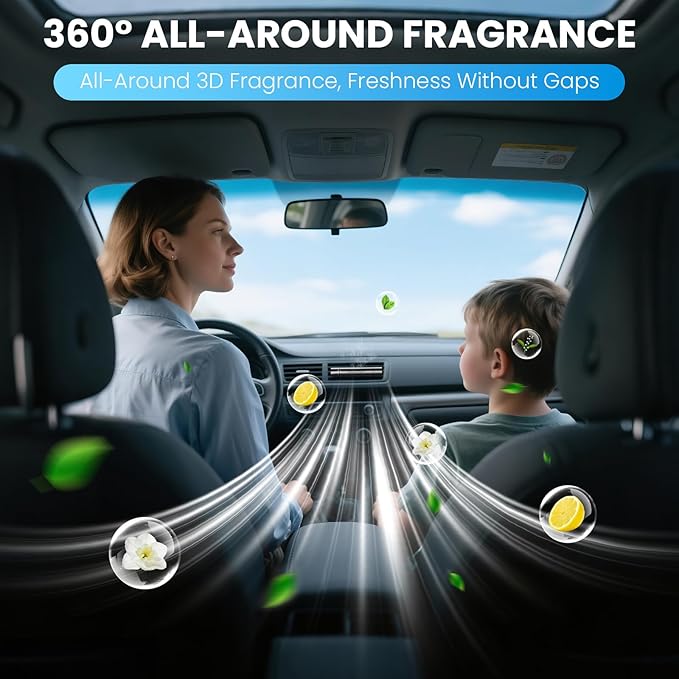 Car Air Freshener Diffuser, Car Perfume Diffusers Vent Clips for Essential Oils, Universal Automotive Fragrance Decoration Accessories Gift