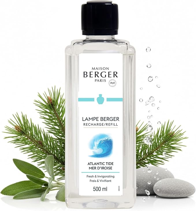 MAISON BERGER Lampe Berger Refill, 500 ml, Atlantic Tide | Catalytic Lamp Fragrance Refill, Helps Neutralize Odors, ~80 h Fragrance Diffusion, Made in France