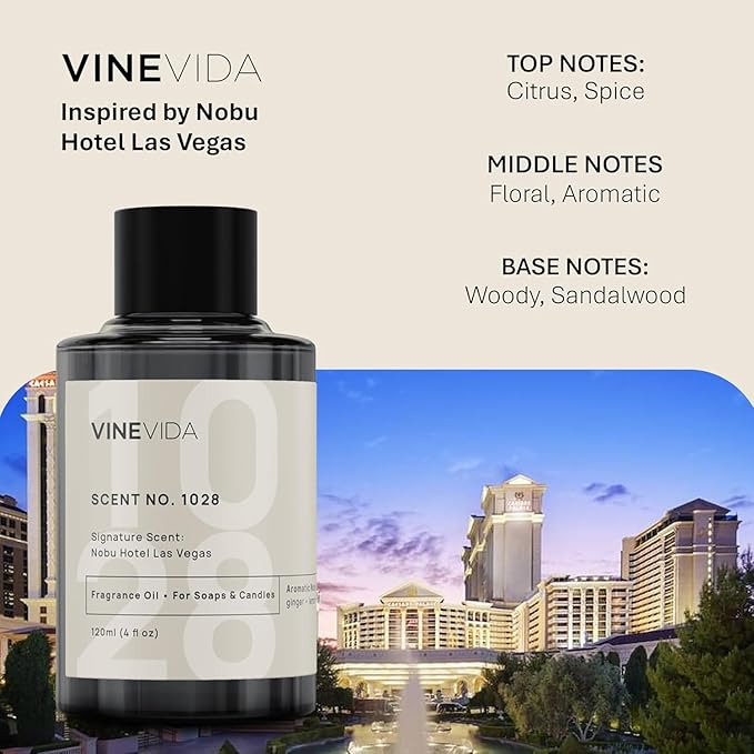 VINEVIDA (32oz) Hotel Fragrance Diffuser Oil - 5 Star Hotel Scents for Diffusers for Home - Cold Air Diffuser Oil - Hotel Scent Essential Oil - Nobu Hotel Las Vegas