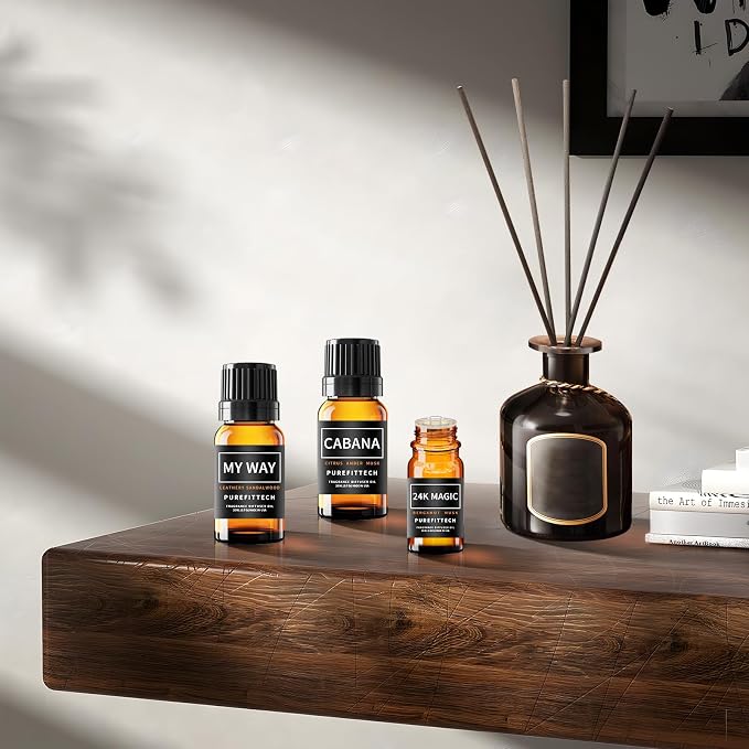 Purefittech Hotel Diffuser Oil Dream On Scent,Hotel Essential Oils for Home,Office, Spa,2 Pack 10 mL,0.34 fl oz Hotel Collection Diffuser Oil for Diffusers & Humidifiers,Made in USA
