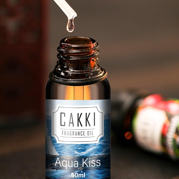 Essential Oils for Diffusers for Home, Scent-Aqua Kiss, Single Large Size 50ml, Cakki Fragrance Oils, for Candle Making, for Soap Making, Diffuser Oil Scents