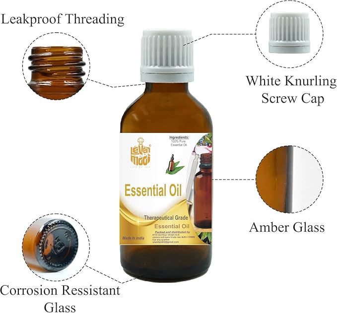 LEVENMOOI Norway Spruce (Picea Abies) Pure & Natural Therapeutic Grade Essential Oil Glass Without Dropper (5ml)