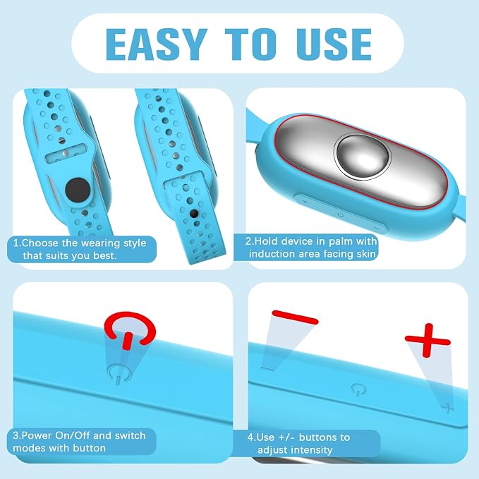 Gen2 Relaxation Device – Handheld Portable Sleep Device with Dual Mode Gentle Pulse, Wellness Tool for Calm, Focus & Better Rest, USB-C Rechargeable for Adults & Kids (Gen2 Blue)