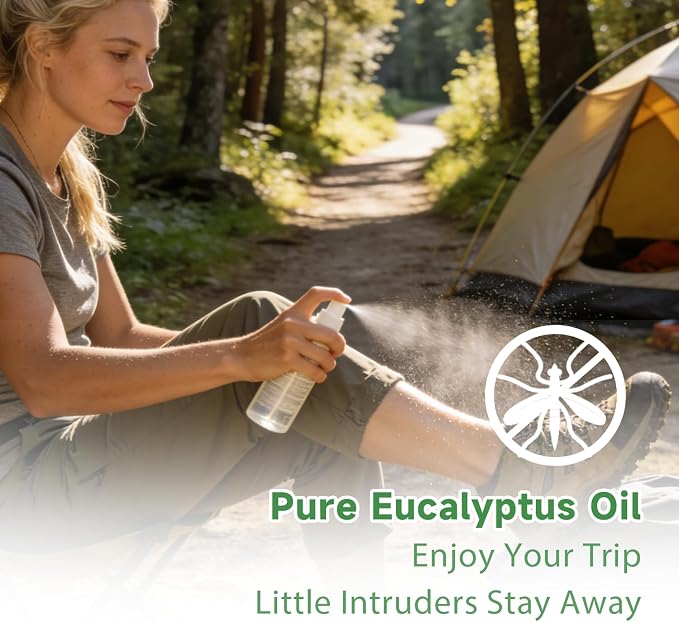 Eucalyptus Essential Oil, Pure Mumianhua Natural Oil for Outdoor Protective Barrier & Patio Freshness, Aromatherapy for Diffuser, DIY Spray, Skin, Hair Care – 3.38 Fl Oz