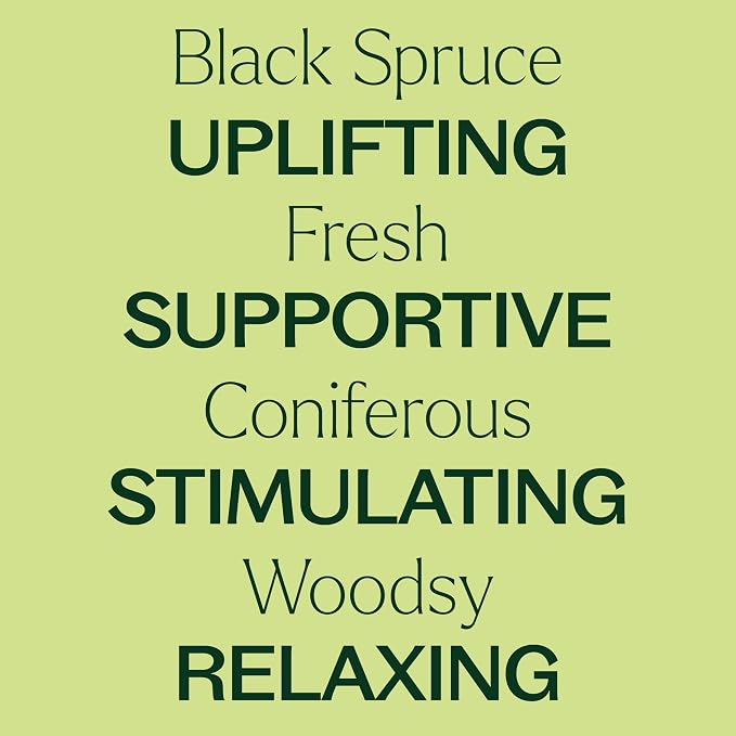 Plant Therapy Black Spruce Essential Oil 10 mL (1/3 oz) 100% Pure, Undiluted, Aromatherapy, Respiratory Support, Sore Muscle Relief