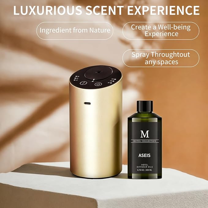 Hotel Collection Diffuser Oil- 6.76 Fl Oz/200ML-ASEIS,Luxury Essential Oils for Diffuser Refill & Machines,Bigger Bottle, Bolder Aroma, Longer Lasting