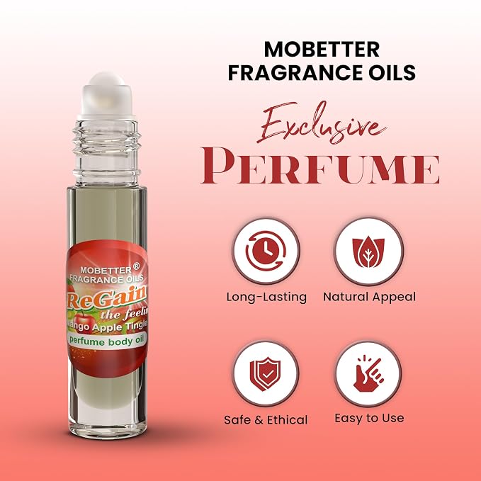 MOBETTER FRAGRANCE OILS ReGain the Feeling Mango Apple Tingle Perfume Body Oil Roll On