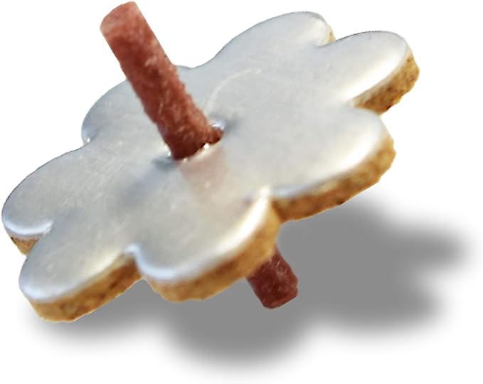 Flower Shaped Floating Wicks - 100 Count (Approx.), Cotton Wicks and Cork Disc Holders for Oil Cups - Bonus Wick Removal Tweezers - by Ner Mitzvah