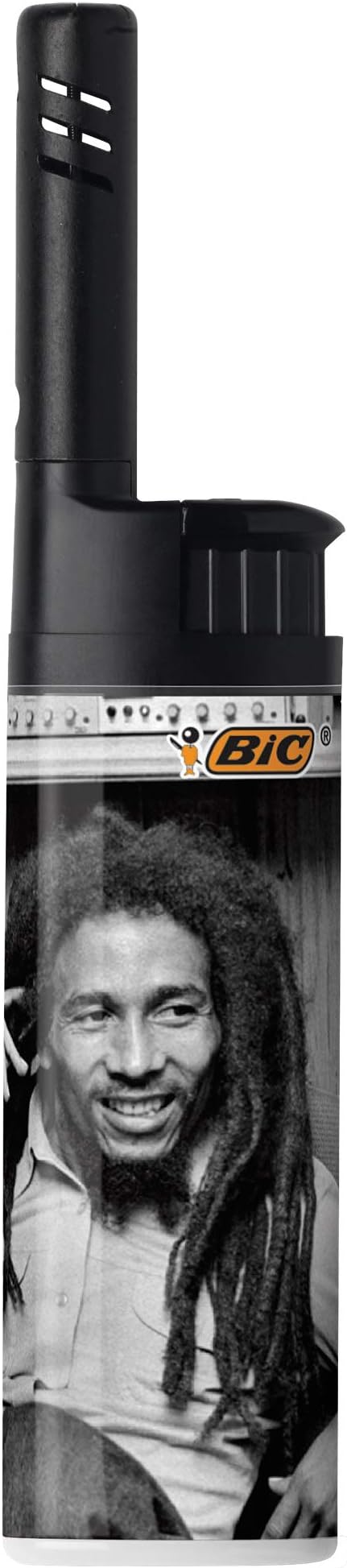 BIC EZ Reach Candle Lighter, The Ultimate Lighter with Extended Wand for Grills and Firepits (1.45-inch), Bob Marley Lighters, 4 Count Pack (Assortment of Designs and Packaging May Vary)