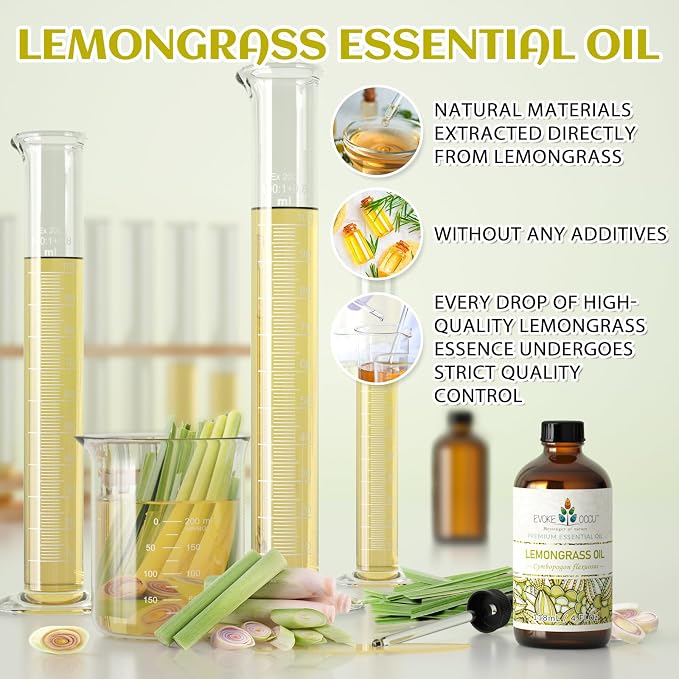 EVOKE OCCU Lemongrass Essential Oil and Cedarwood Essential Oil - 4 Fl Oz