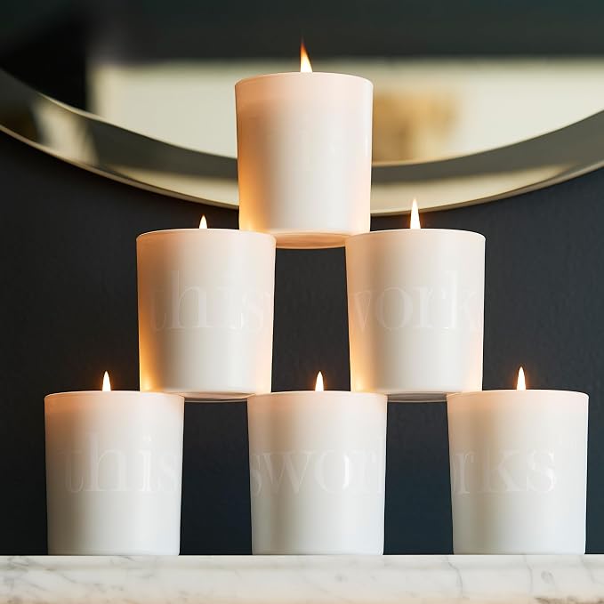 This Works Lavender & Vetivert Candle, 220 gm - Hand Poured and Blended with Essential Oils - Soothing and Relaxing