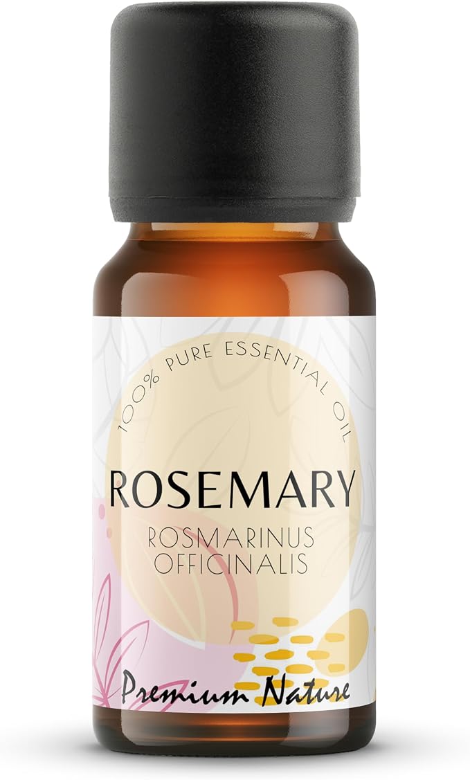 Organic Rosemary Essential Oil | 100% Pure & Natural Rosmarinus officinalis Leaf Oil Fresh Herbal Camphoraceous Aroma | for Diffuser, Candle Making & DIY Aromatherapy Blends, 10ml