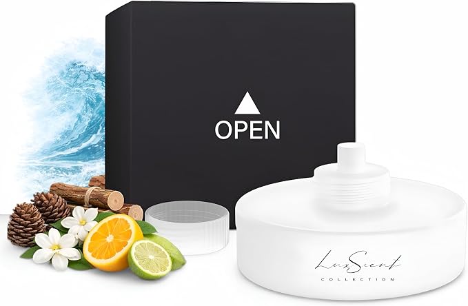 Aroma Car Diffuser Cartridge Scent Oil 20ML Compatible with All Ultrasonic Premium Car Diffusers - Luxury Hotel Fragrance - Aromatherapy - Air Freshener Ideal for Cars, Trucks & More (Aqua)