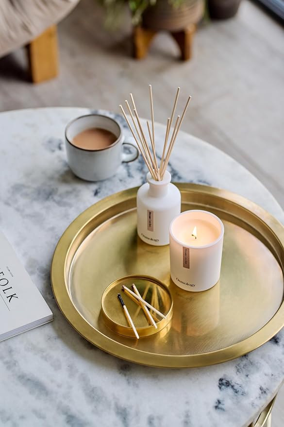 Dream Catcher Aromatherapy Candle – Orange Peel, Lavender & Patchouli Scented Candle, Plant-Based Wax, 15.8 oz, 60 Hour Burn Time, Relaxation & Sleep Candle