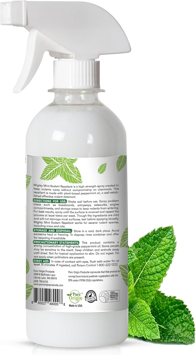 8oz Peppermint Oil Rodent Repellent Spray (2)