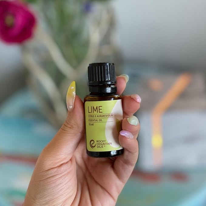 Rocky Mountain Oils Lime Essential Oil 15ml - Pure Essential Oils for Diffusers | Organic Lime Aroma Blends for Home Use | Therapeutic Grade Natural Oils | Aromatherapy Diffuser Oil